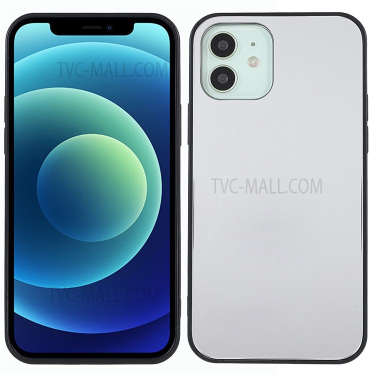 ROAR Precise Cutout Lightweight Mirror Surface PC + TPU + Tempered Glass Hybrid Case for iPhone 12/12 Pro 6.1 inch-1