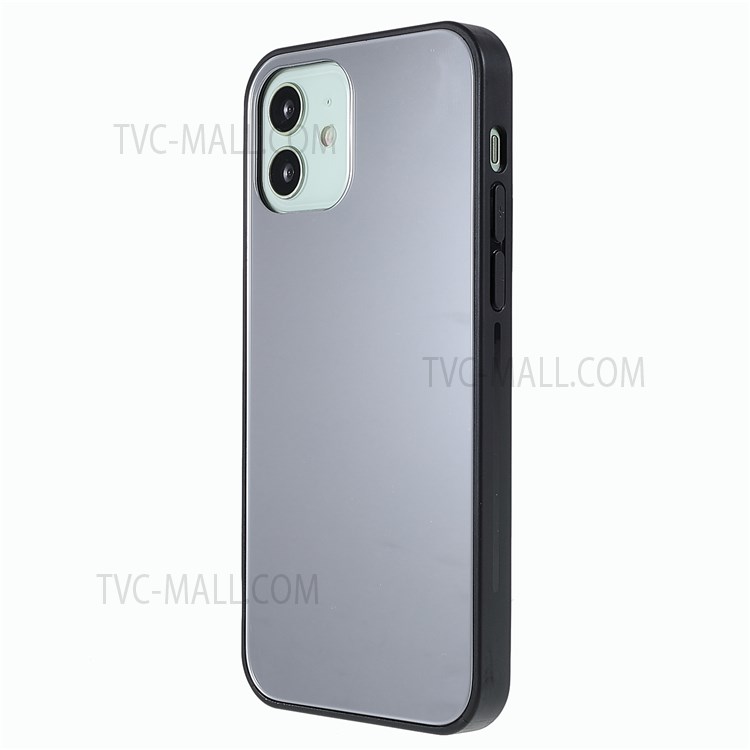 ROAR Precise Cutout Lightweight Mirror Surface PC + TPU + Tempered Glass Hybrid Case for iPhone 12/12 Pro 6.1 inch-3