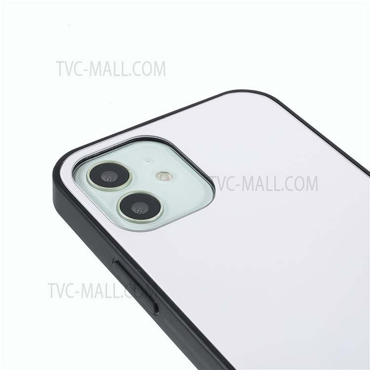 ROAR Precise Cutout Lightweight Mirror Surface PC + TPU + Tempered Glass Hybrid Case for iPhone 12/12 Pro 6.1 inch-5