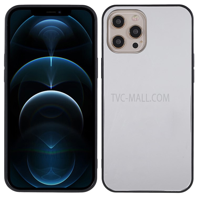 ROAR Mirror Surface Precise Cutout Lightweight PC + TPU + Tempered Glass Hybrid Mobile Phone Case for iPhone 12 Pro Max 6.7 inch-1