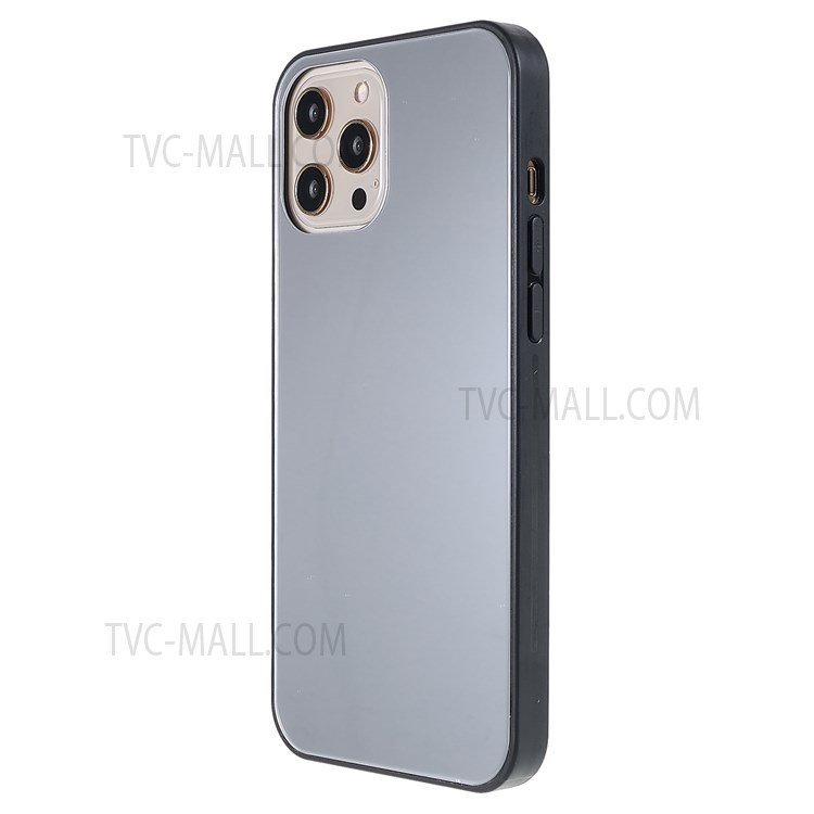 ROAR Mirror Surface Precise Cutout Lightweight PC + TPU + Tempered Glass Hybrid Mobile Phone Case for iPhone 12 Pro Max 6.7 inch-3
