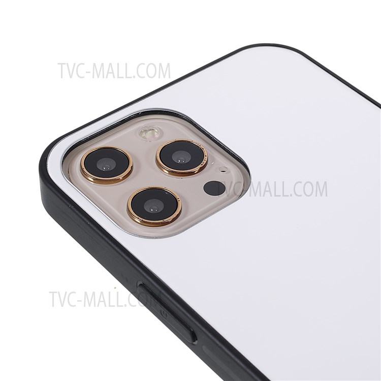 ROAR Mirror Surface Precise Cutout Lightweight PC + TPU + Tempered Glass Hybrid Mobile Phone Case for iPhone 12 Pro Max 6.7 inch-5