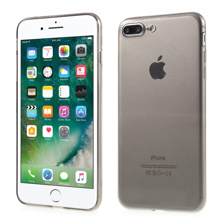 Super Thin TPU Protective Shell Cover for iPhone 8 / 7 4.7 inch - Grey-1