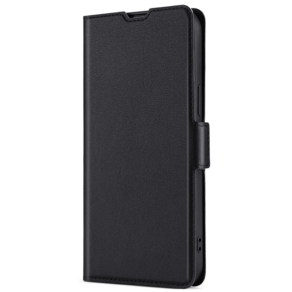 Ultra-thin Side Magnetic Clasp PU Leather Cover Phone Stand Case with Card Slot for iPhone 7 4.7 inch/8 4.7 inch/SE (2nd Generation) 2020 - Black-2