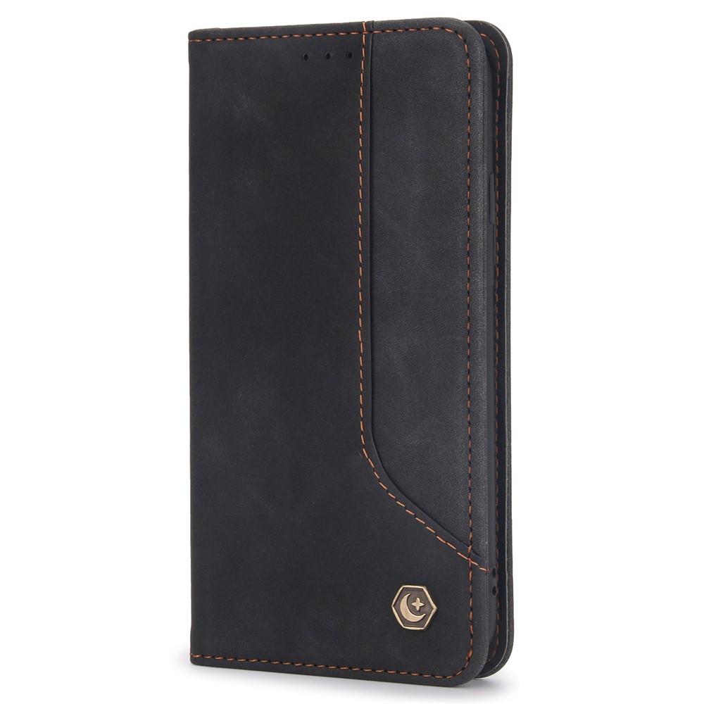 POLA 008 Series Full Protection Retro PU Leather Wallet Phone Case Flip Stand Auto Magnetic Closed Cover for iPhone 7 / 8 4.7 inch / SE (2nd Generation) - Black-2