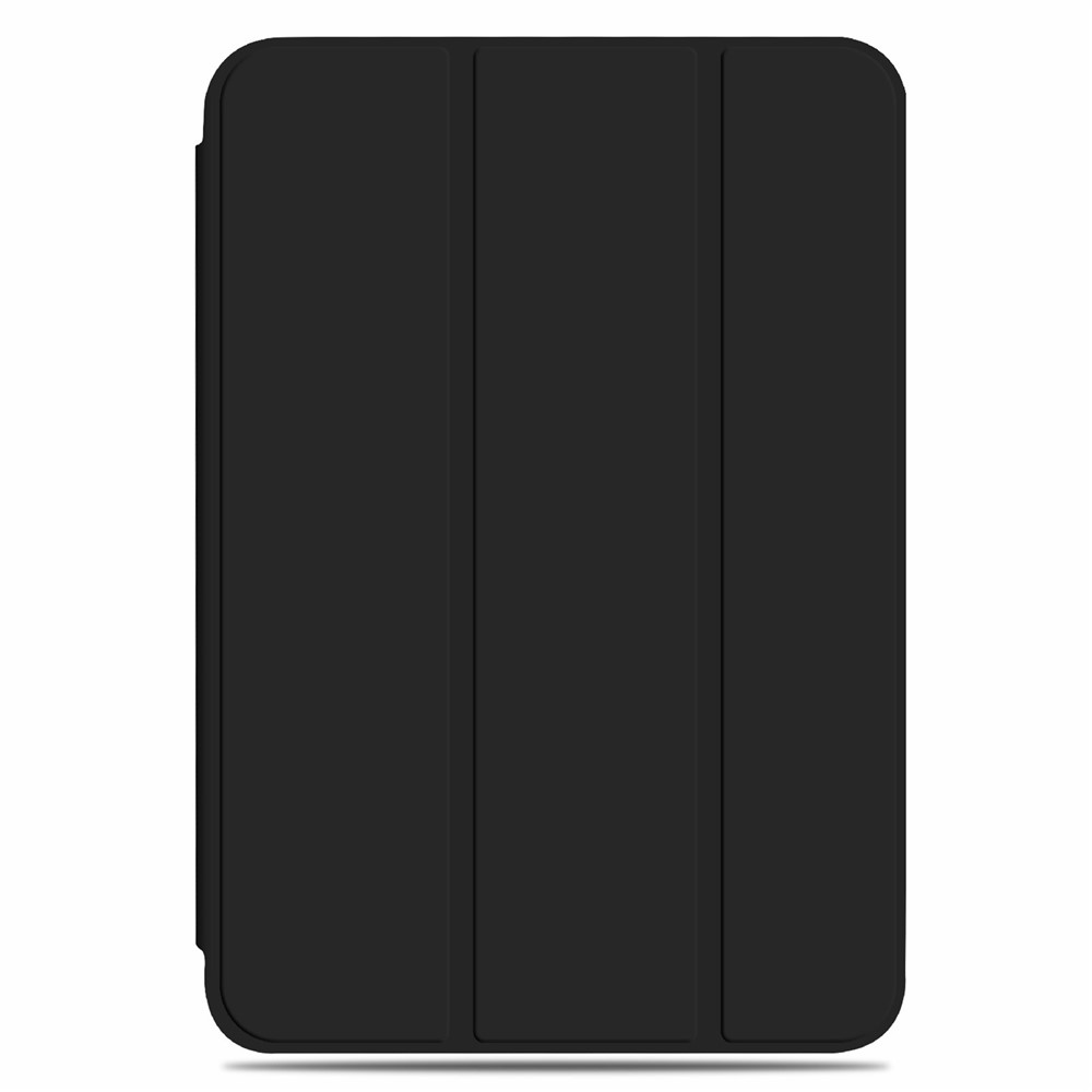 Stylish Auto Wake/Sleep PU Leather+PC+TPU Tri-fold Stand Tablet Well-protected Cover Case for iPad mini (2021) - Black-2