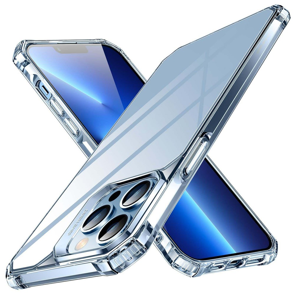 ESR Air Armor Series Hybrid Clear Phone Case for iPhone 13 Pro Max 6.7 inch, Anti-Scratch Hard PC Back + Soft TPU Frame Reinforced Corners Cover-10