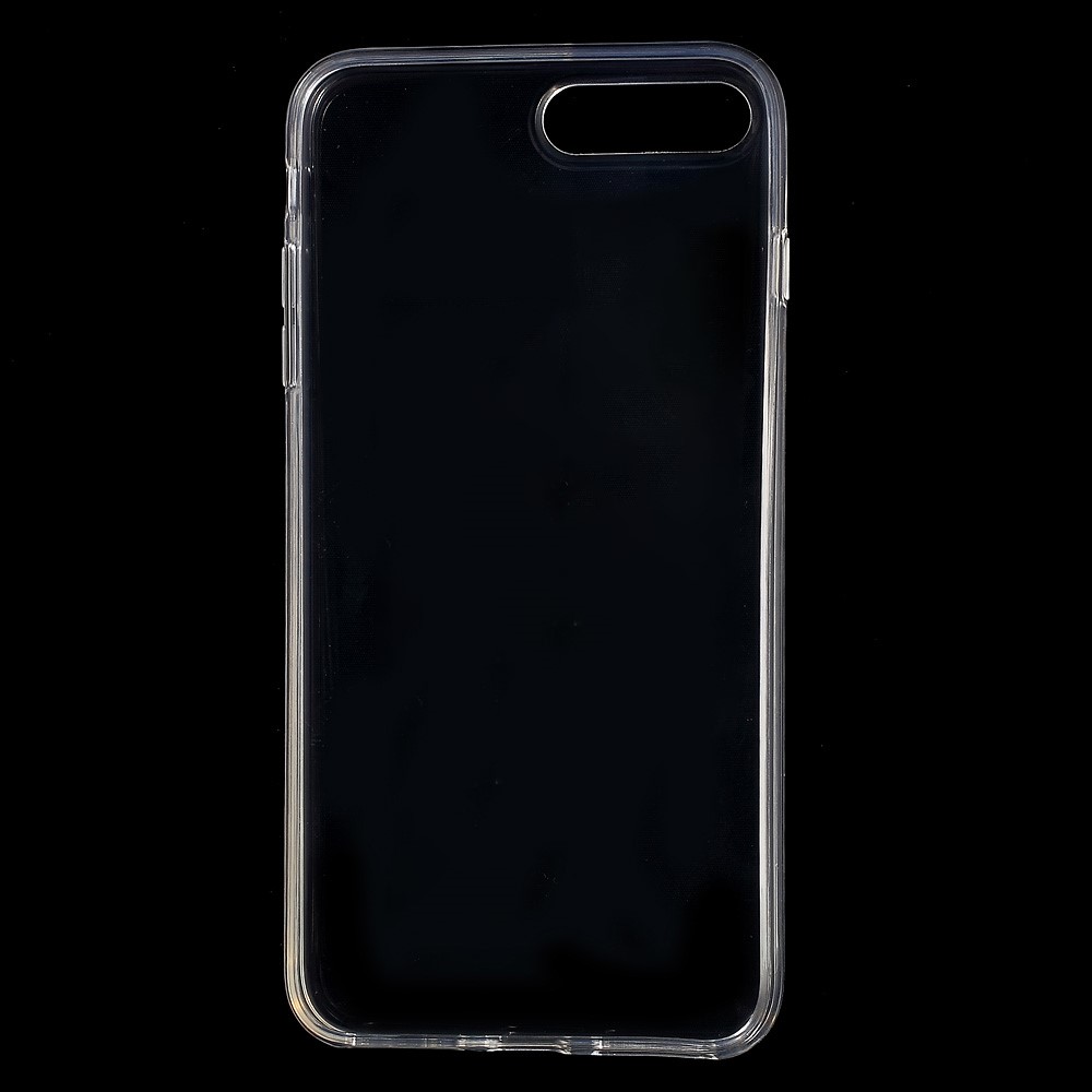 Clear Glossy Gel TPU Skin for iPhone 7 Plus 5.5 Inch - Transparent-3