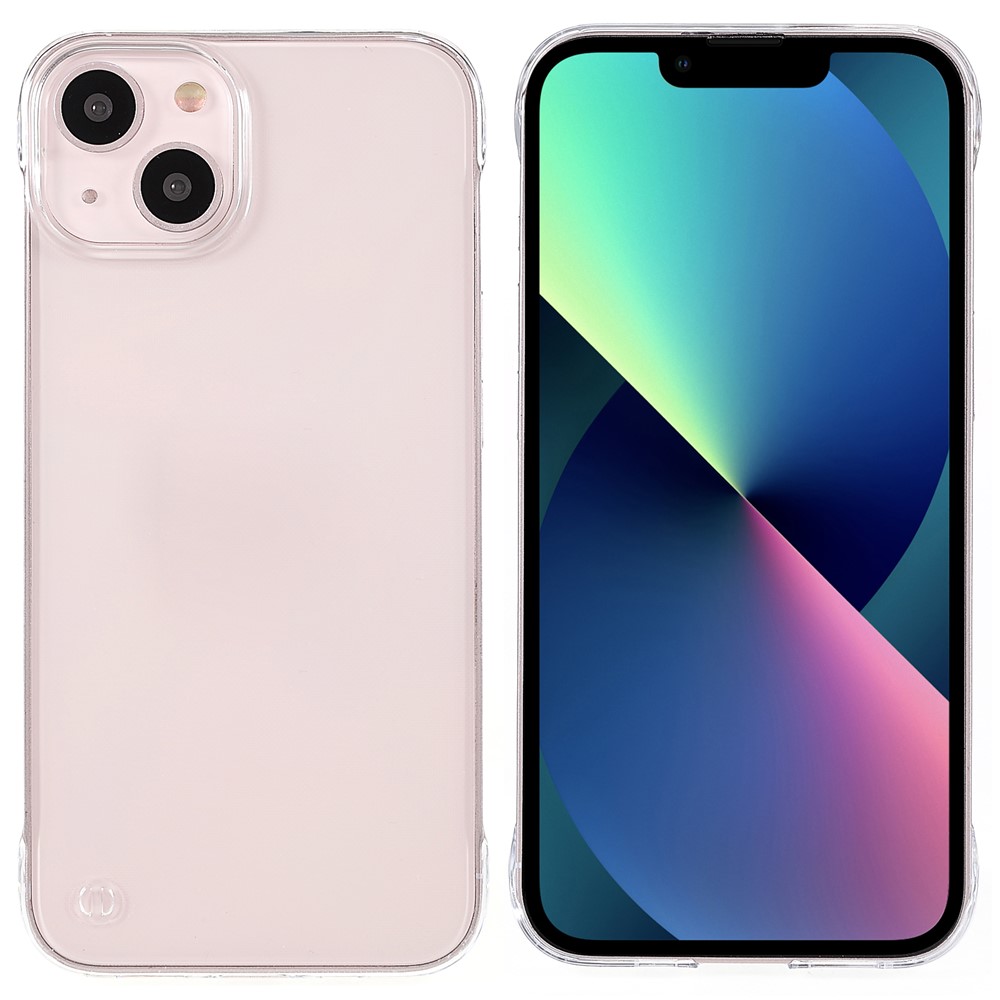Crystal Clear Case for iPhone 13 6.1 inch, Hard PC Back Scratch Resistant Slim Thin Cover-1