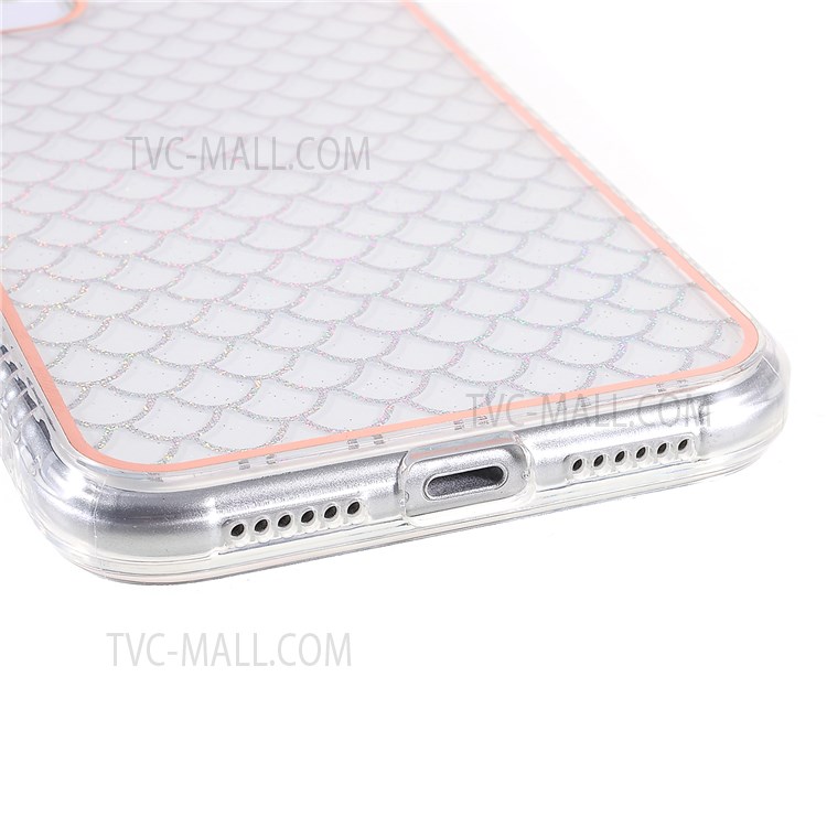 For iPhone 11 6.1 inch IMD Pattern Electroplating Soft TPU Mobile Phone Case Protective Cover - Fish Scale-5