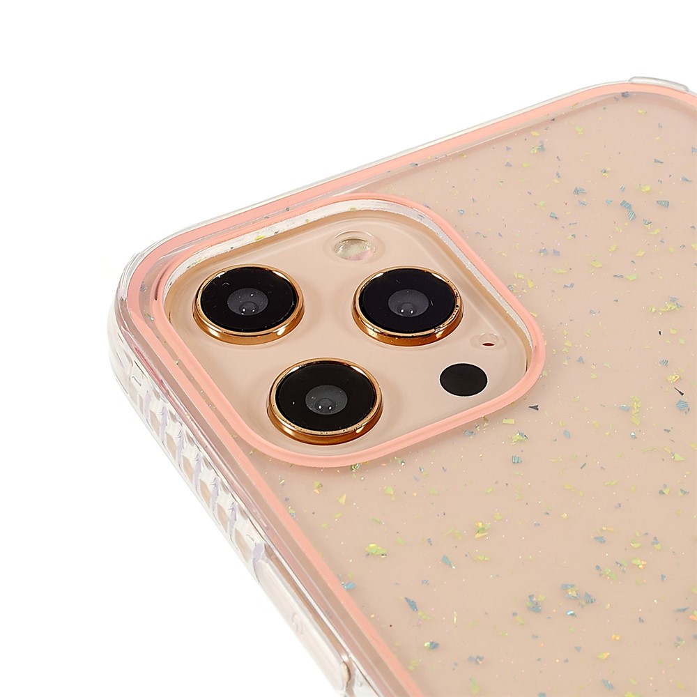 IMD Gold Leaf Design TPU Phone Case for iPhone 12 Pro Max 6.7 inch, Electroplating Anti-Drop TPU Phone Protective Cover - White-6