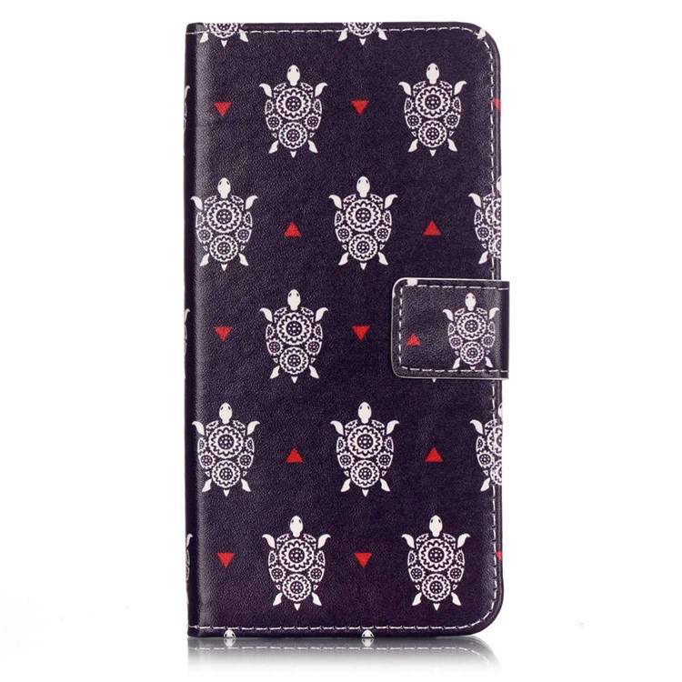 Wallet Leather Case Cover for iPhone 8 Plus / 7 Plus 5.5 inch - Tortoise Pattern-1