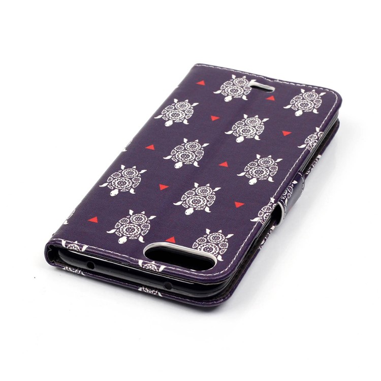 Wallet Leather Case Cover for iPhone 8 Plus / 7 Plus 5.5 inch - Tortoise Pattern-5