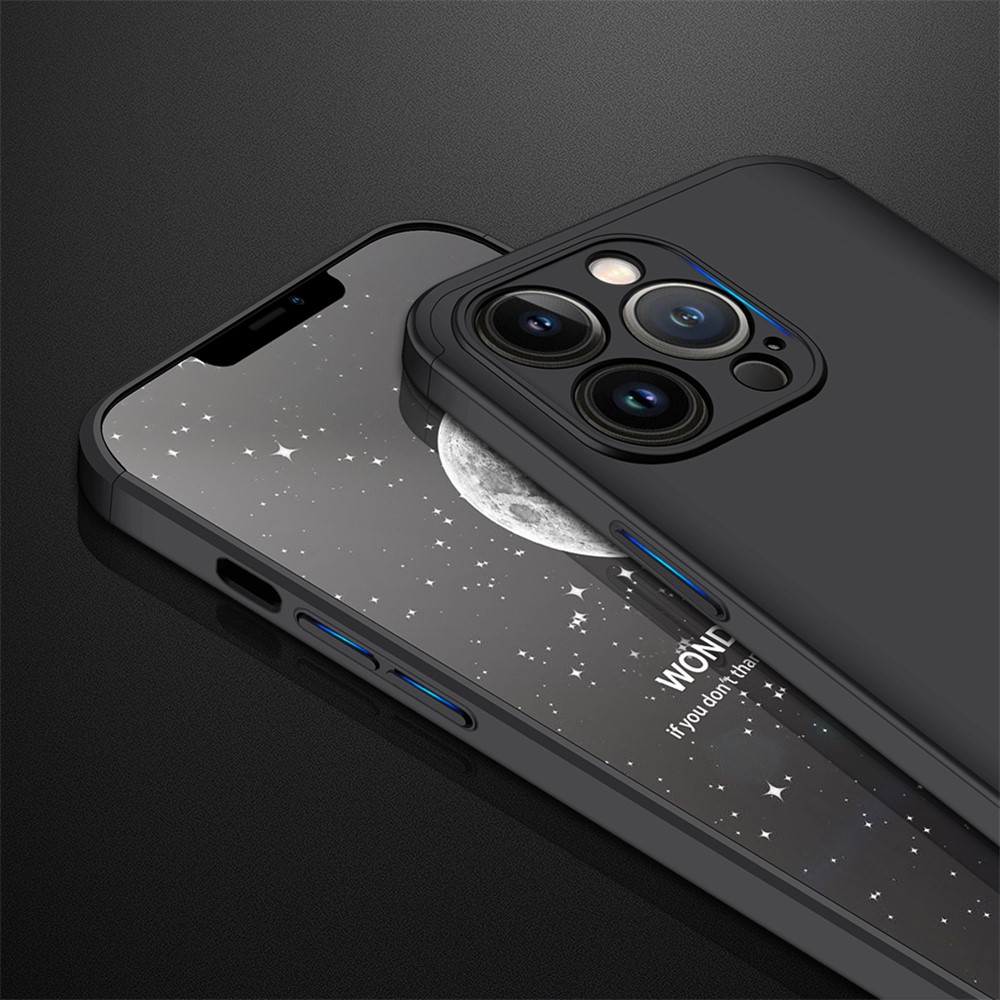 GKK For iPhone 13 Pro Max 6.7 inch Shockproof Phone Case Scratch-Resistant Matte Cover Shell Detachable Hard PC Phone Protector - Black-6