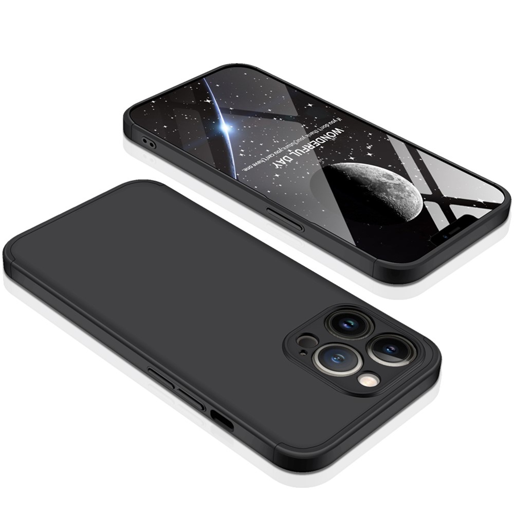 GKK For iPhone 13 Pro Max 6.7 inch Shockproof Phone Case Scratch-Resistant Matte Cover Shell Detachable Hard PC Phone Protector - Black-7