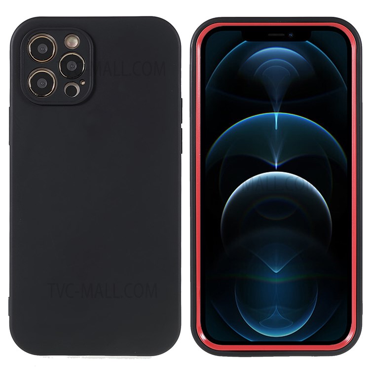 Precise Cutout PC Frame + TPU Back Case for iPhone 12 Pro 6.1 inch, Detachable 2-in-1 Anti-fall Phone Case - Black-1