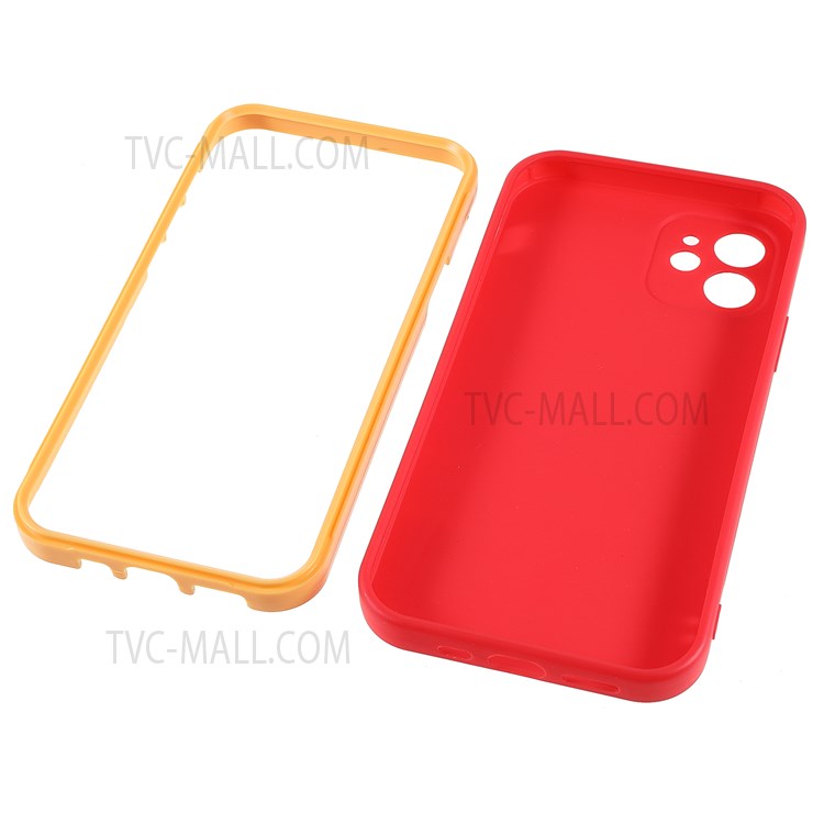 Precise Cutout PC Frame + TPU Back Case for iPhone 12 Pro 6.1 inch, Detachable 2-in-1 Anti-fall Phone Case - Black-18