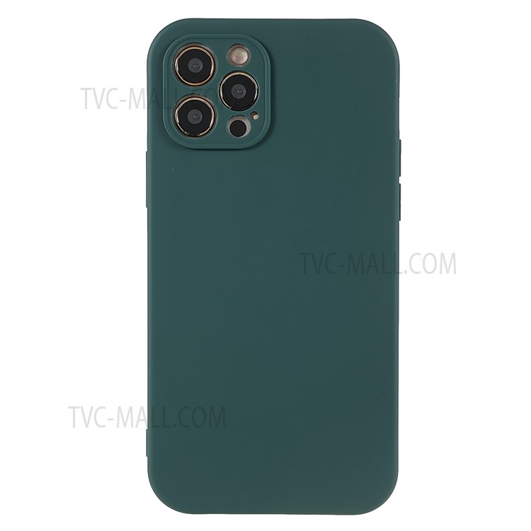 Precise Cutout PC Frame + TPU Back Case for iPhone 12 Pro 6.1 inch, Detachable 2-in-1 Anti-fall Phone Case - Blackish Green-2
