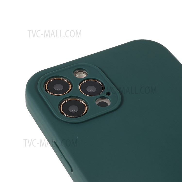 Precise Cutout PC Frame + TPU Back Case for iPhone 12 Pro 6.1 inch, Detachable 2-in-1 Anti-fall Phone Case - Blackish Green-7