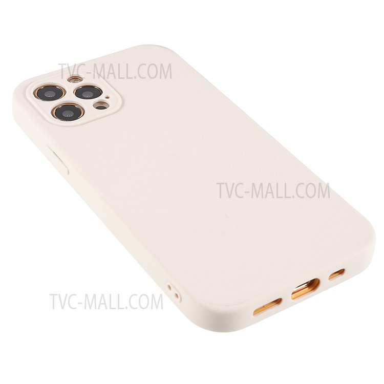 Precise Cutout PC Frame + TPU Back Case for iPhone 12 Pro 6.1 inch, Detachable 2-in-1 Anti-fall Phone Case - Beige-5