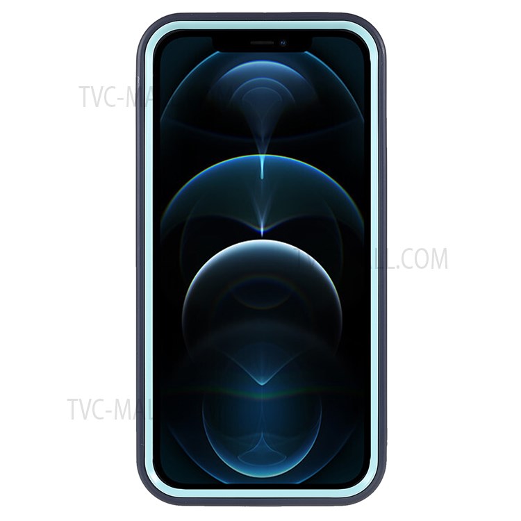 PC Frame + Soft TPU Phone Case for iPhone 12 Pro Max 6.7 inch, Detachable Shockproof Mobile Phone Cover - Blue-4