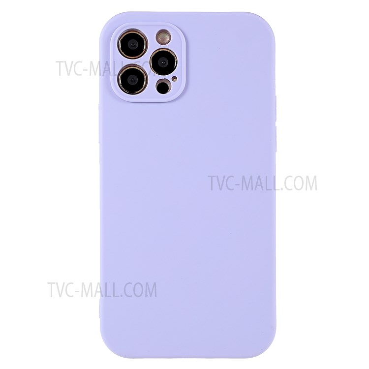PC Frame + Soft TPU Phone Case for iPhone 12 Pro Max 6.7 inch, Detachable Shockproof Mobile Phone Cover - Purple-2