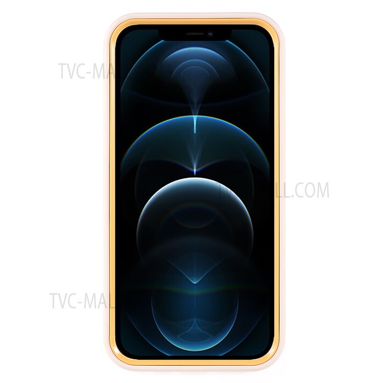 PC Frame + Soft TPU Phone Case for iPhone 12 Pro Max 6.7 inch, Detachable Shockproof Mobile Phone Cover - Beige-4