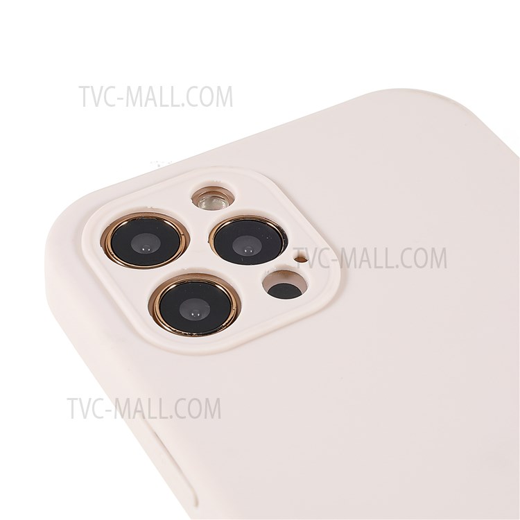 PC Frame + Soft TPU Phone Case for iPhone 12 Pro Max 6.7 inch, Detachable Shockproof Mobile Phone Cover - Beige-7