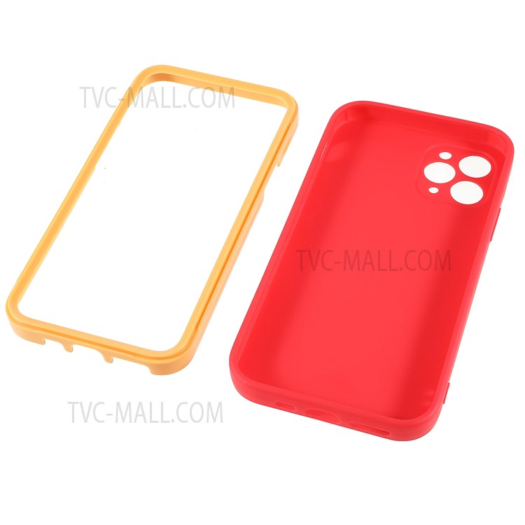 For iPhone 11 Pro 5.8 inch Detachable 2-in-1 Drop-resistant PC + TPU Hybrid Phone Case Cover - Red-8