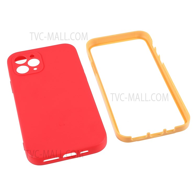 For iPhone 11 Pro 5.8 inch Detachable 2-in-1 Drop-resistant PC + TPU Hybrid Phone Case Cover - Red-9