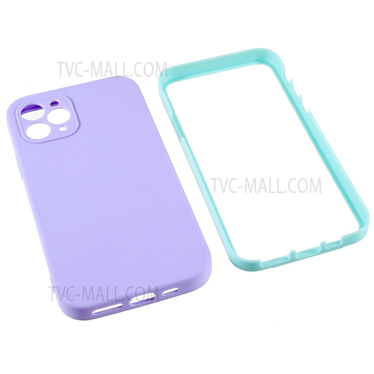 For iPhone 11 Pro 5.8 inch Detachable 2-in-1 Drop-resistant PC + TPU Hybrid Phone Case Cover - Purple-9
