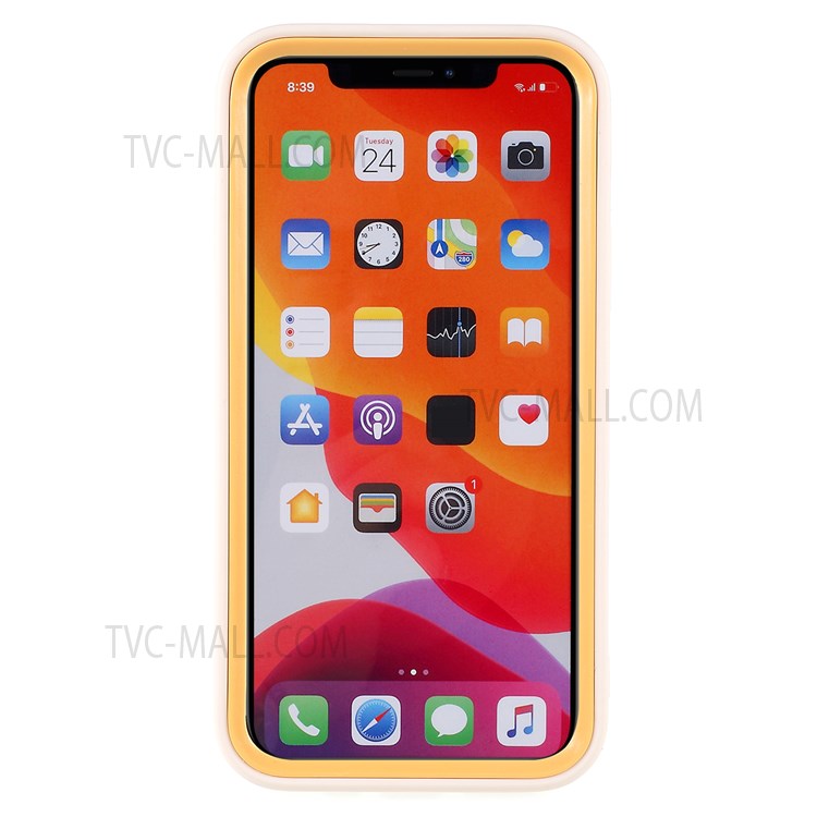 For iPhone 11 Pro Max 6.5 inch Anti-scratch PC Frame + TPU Back Hybrid Case Detachable Phone Cover - Beige-4