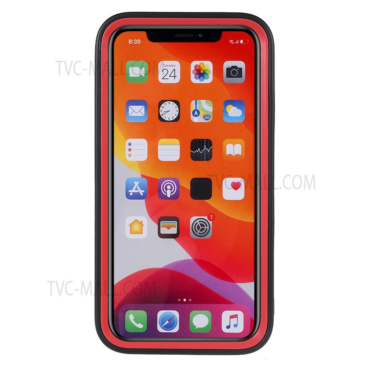 For iPhone 11 6.1 inch PC Frame + TPU Back Case Precise Cutout Detachable Phone Case Shell - Black-4