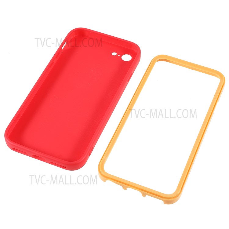 For iPhone 7 4.7 inch/8 4.7 inch/SE (2020)/SE (2022) Detachable 2-in-1 PC Frame + TPU Back Hybrid Cover Dual Color Phone Case - Red-8