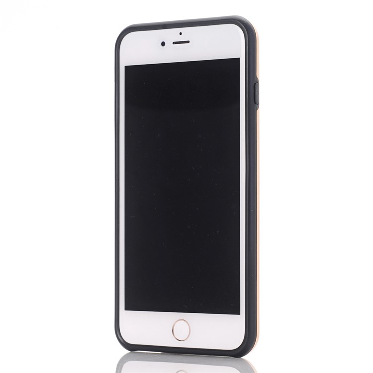 Card Slot PC + TPU Hybrid Back Case for iPhone 8 Plus / 7 Plus 5.5 inch - Grey-2
