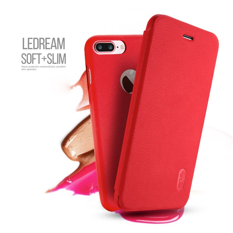 

LENUO Ledream Slim Flip Leather Case for iPhone 7 Plus 5.5 inch - Red, iPhone 7 Plus