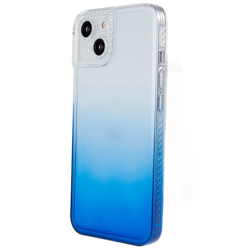 For iPhone 13 6.1 inch Gradient Color TPU Case Precise Cut-outs Camera Protection Back Cover - Blue-4