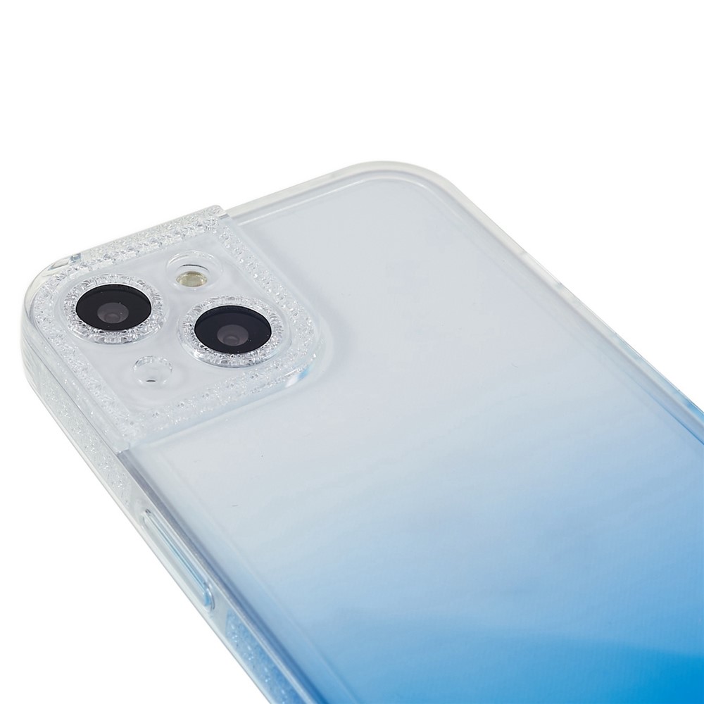 For iPhone 13 6.1 inch Gradient Color TPU Case Precise Cut-outs Camera Protection Back Cover - Blue-7