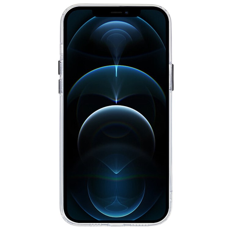 Anti-drop Clear Case for iPhone 12 Pro Max 6.7 inch Protective Slim Phone Shell Metal Lens Frame Shockproof Phone Cover - Black-4