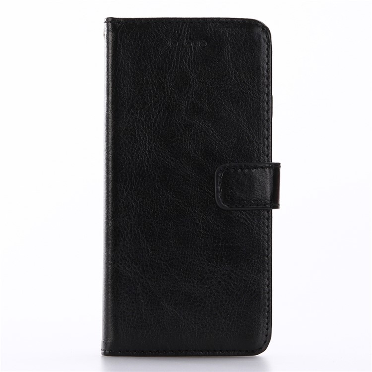 Crazy Horse Wallet Stand Leather Case Cover for iPhone 8 / 7 4.7 inch - Black-1