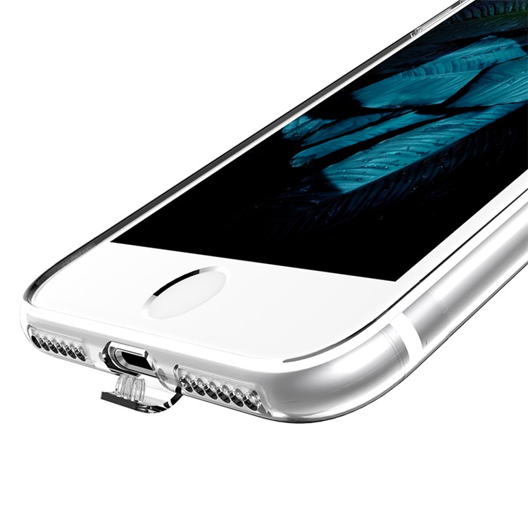 Série De Cores Primárias USAMS Para Iphone 8 Plus / 7 Mais Capa De TPU Cristal Clara - Transparente-2