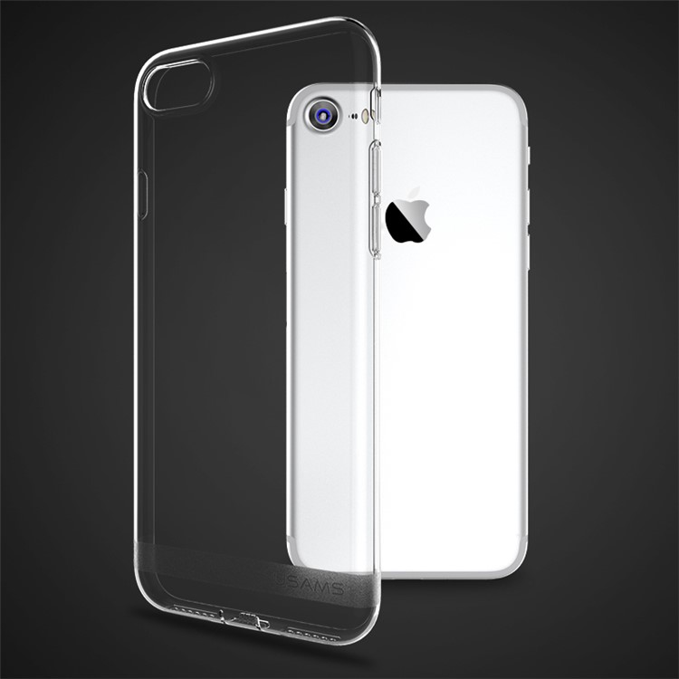 Série De Cores Primárias USAMS Para Iphone 8 Plus / 7 Mais Capa De TPU Cristal Clara - Transparente-3