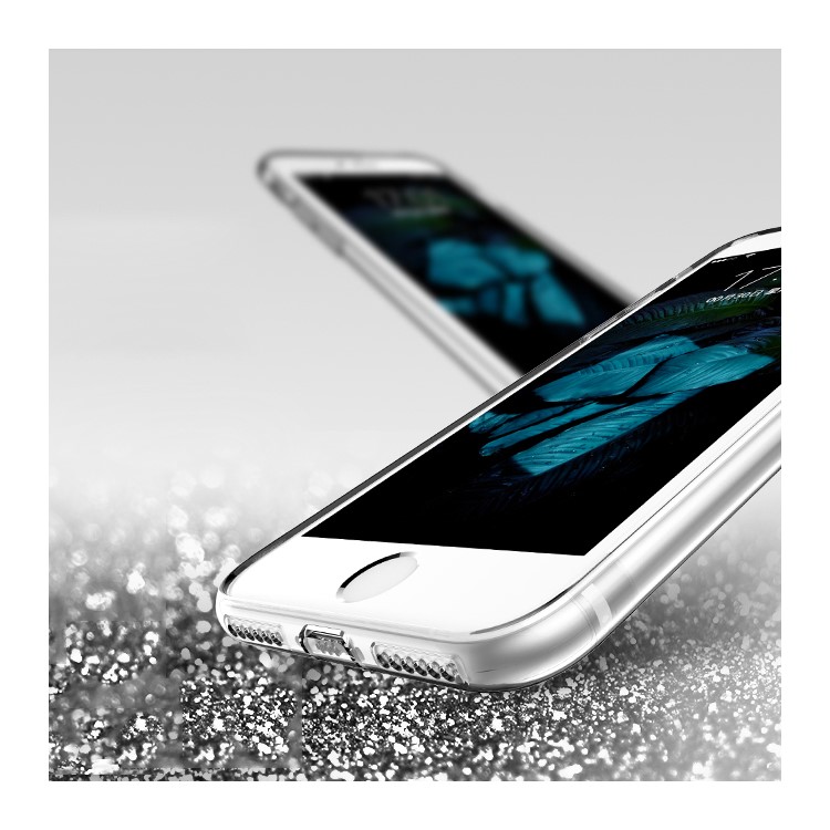 Série De Cores Primárias USAMS Para Iphone 8 Plus / 7 Mais Capa De TPU Cristal Clara - Transparente-5