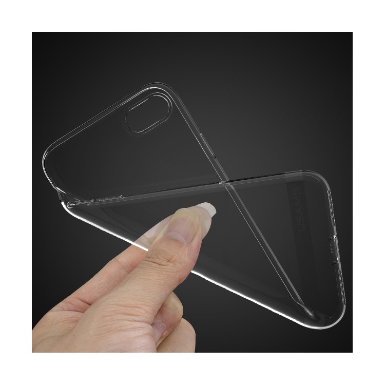 Série De Cores Primárias USAMS Para Iphone 8 Plus / 7 Mais Capa De TPU Cristal Clara - Transparente-8