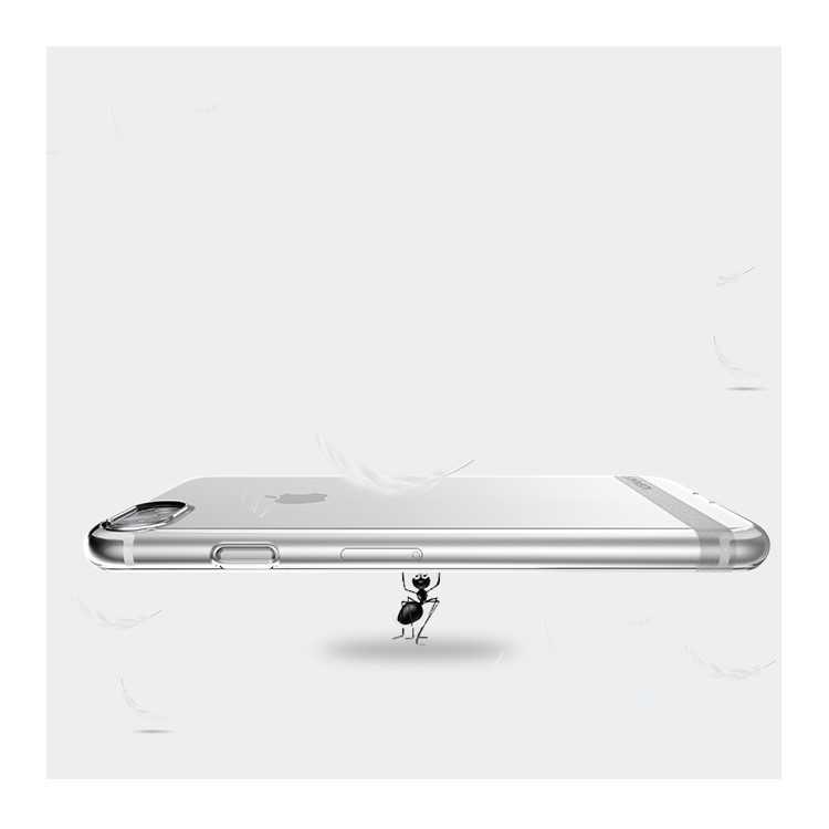 Série De Cores Primárias USAMS Para Iphone 8 Plus / 7 Mais Capa De TPU Cristal Clara - Transparente-9