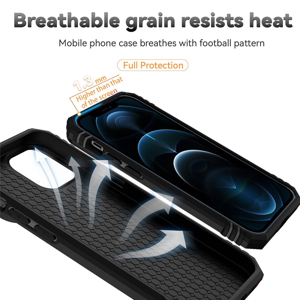 For iPhone 12 Pro Max 6.7 inch Stylish Phone Case Ring Kickstand Hybrid PC + TPU Shell with Slide Camera Protection Cover - Black-8