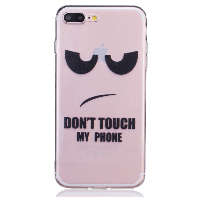 

Patterned TPU Embossment Case for iPhone 8 Plus / 7 Plus 5.5 Inch - Do Not Touch My Phone