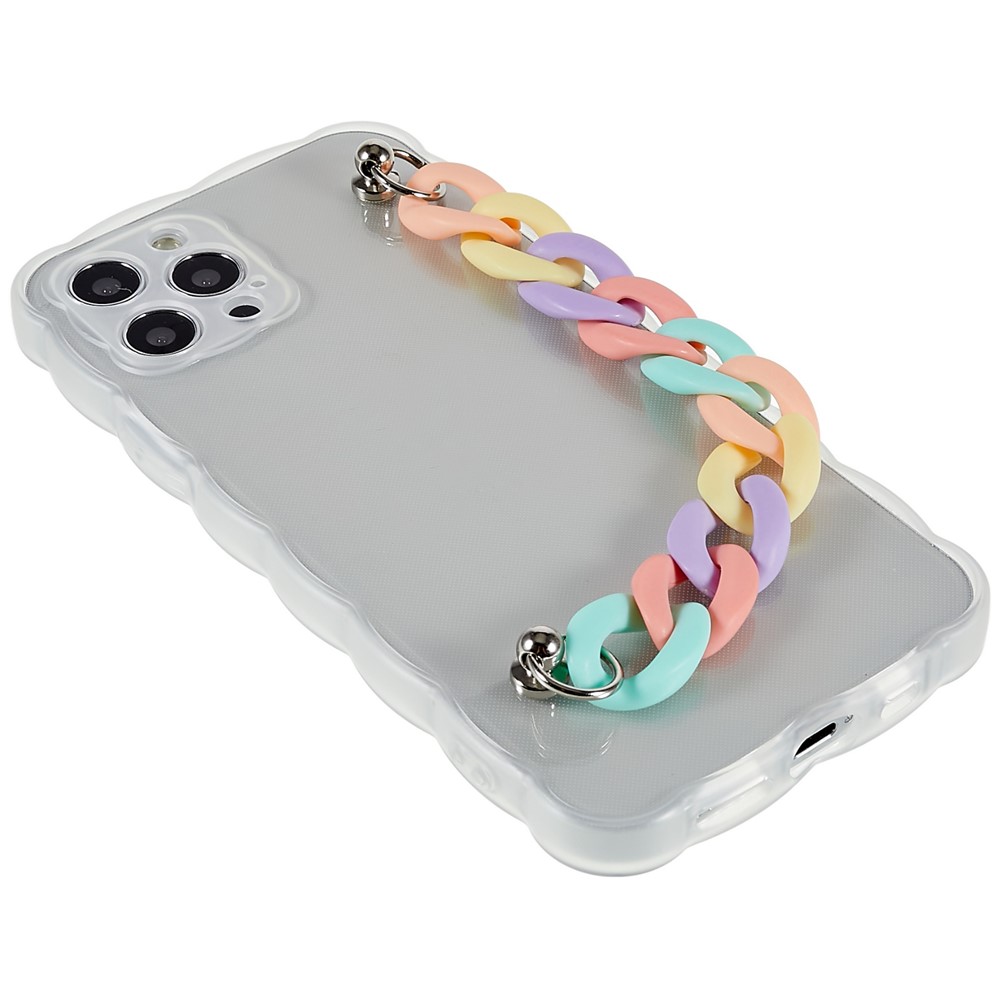Protective Case for iPhone 12 Pro 6.1 inch Precise Cutout TPU Phone Shell Shockproof Phone Cover with Strap - Colorful Strap-4
