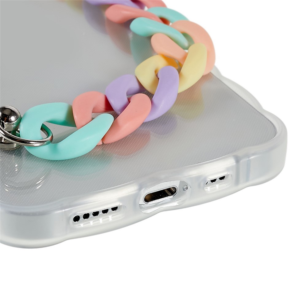 Protective Case for iPhone 12 Pro 6.1 inch Precise Cutout TPU Phone Shell Shockproof Phone Cover with Strap - Colorful Strap-5