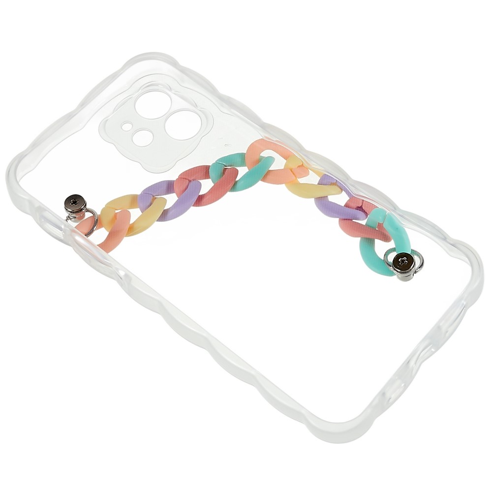 Shockproof Case for iPhone 12 6.1 inch Soft TPU Phone Shell Strap Design Anti-drop Precise Cutout Phone Cover - Colorful Strap-7